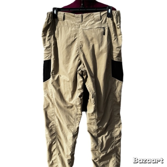 Tan and Black Cargo Pants size 36x34. Hiking,camping,fishing - Picture 2 of 9